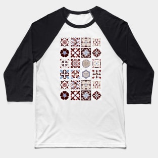 Vintage tiles, old ceramic mosaic Baseball T-Shirt